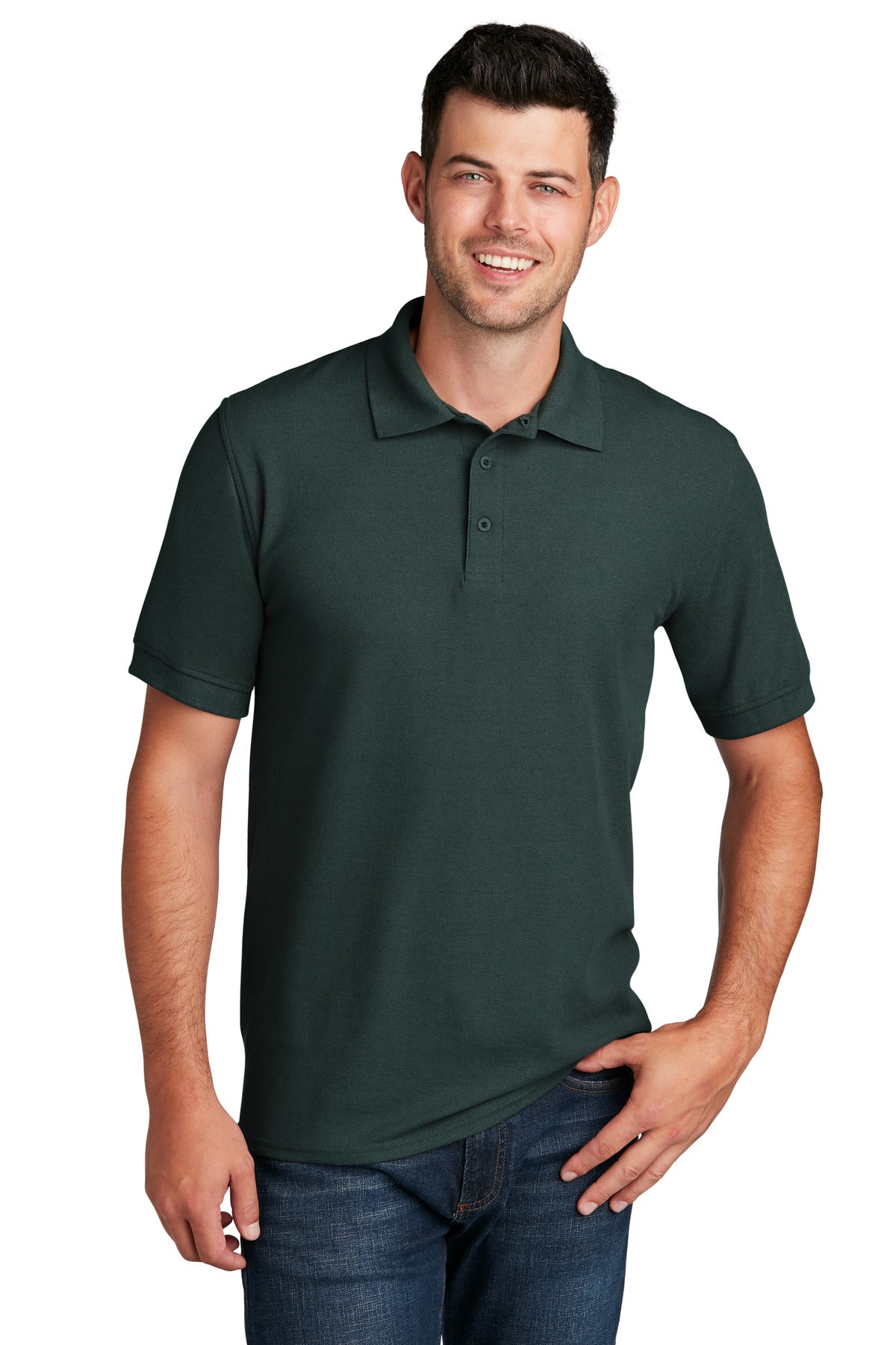 Port & Company ® Core Blend Pique Polo. KP155 - Port & Company KP155 Polos/Knits Port & Company Dark Green S