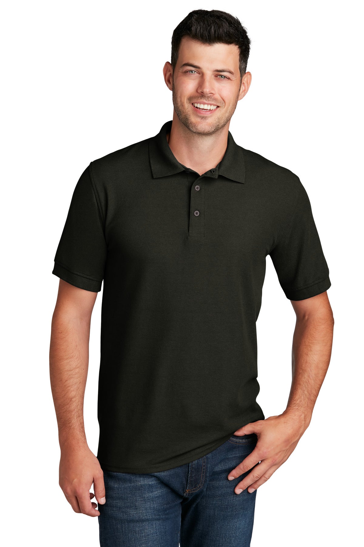 Port & Company ® Core Blend Pique Polo. KP155 - Port & Company KP155 Polos/Knits Port & Company Jet Black S