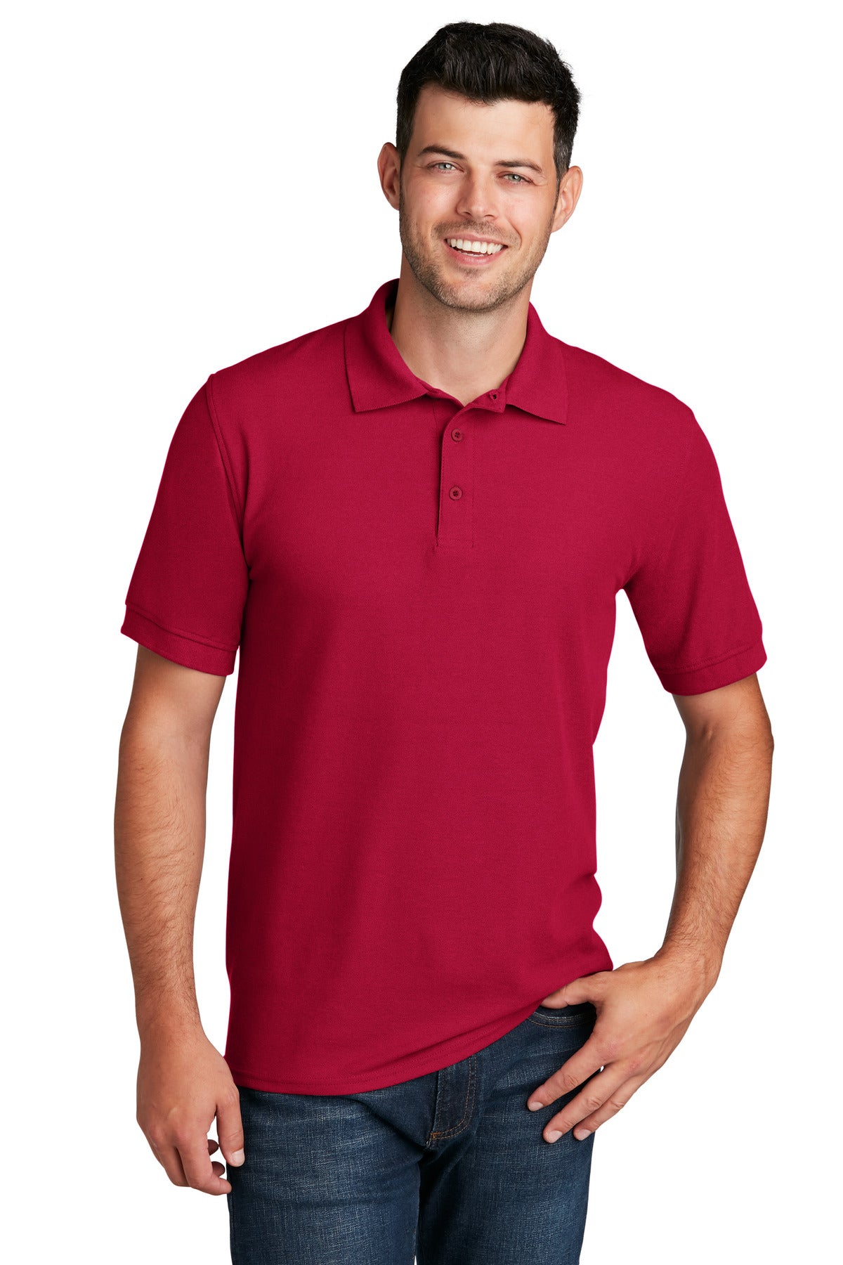 Port & Company ® Core Blend Pique Polo. KP155 - Port & Company KP155 Polos/Knits Port & Company Red S