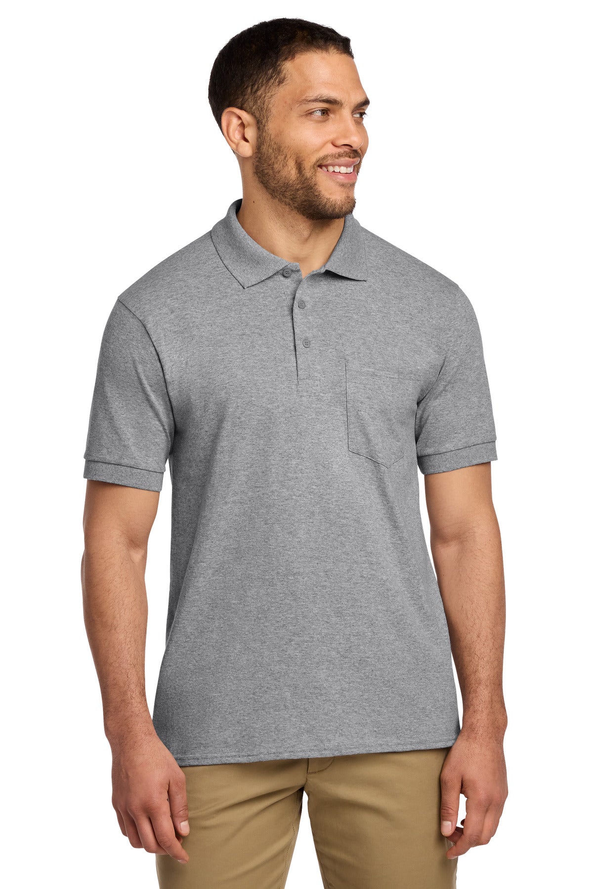 Port & Company KP55P Core Blend Jersey Knit Pocket Polo | Port & Co KP55P