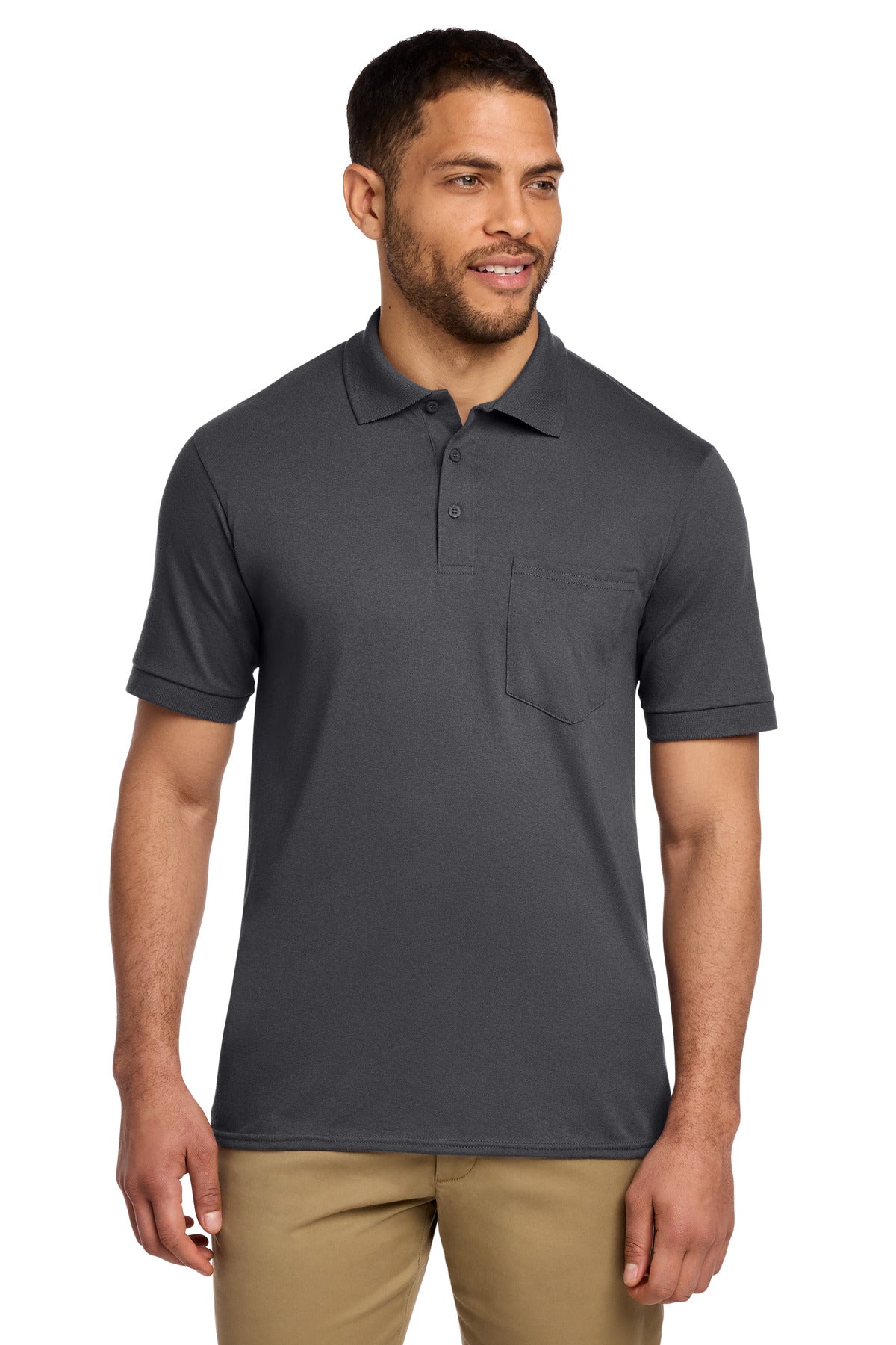 Port & Company KP55P Core Blend Jersey Knit Pocket Polo | Port & Co KP55P