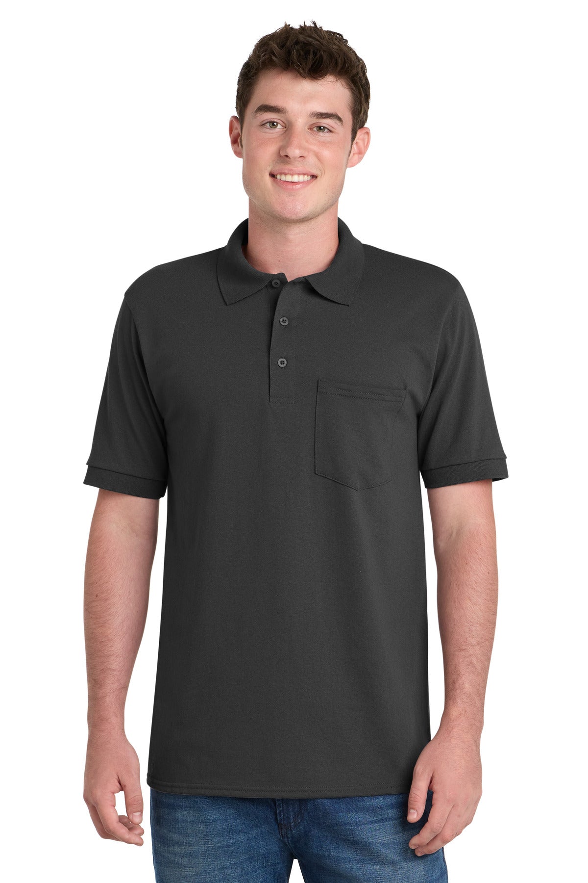 Port & Co ™  Core Blend Jersey Knit Pocket Polo. KP55P - Port & Company KP55P