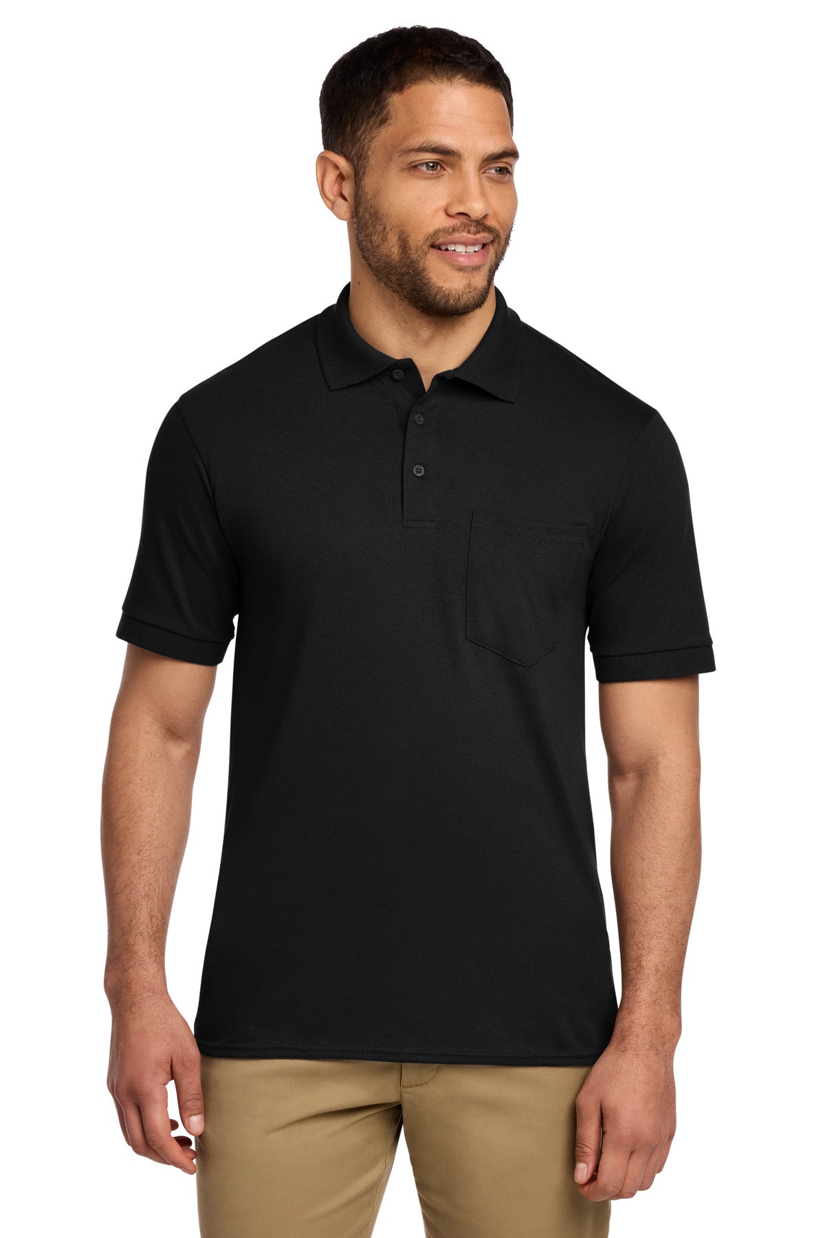 Port & Company KP55P Core Blend Jersey Knit Pocket Polo | Port & Co KP55P
