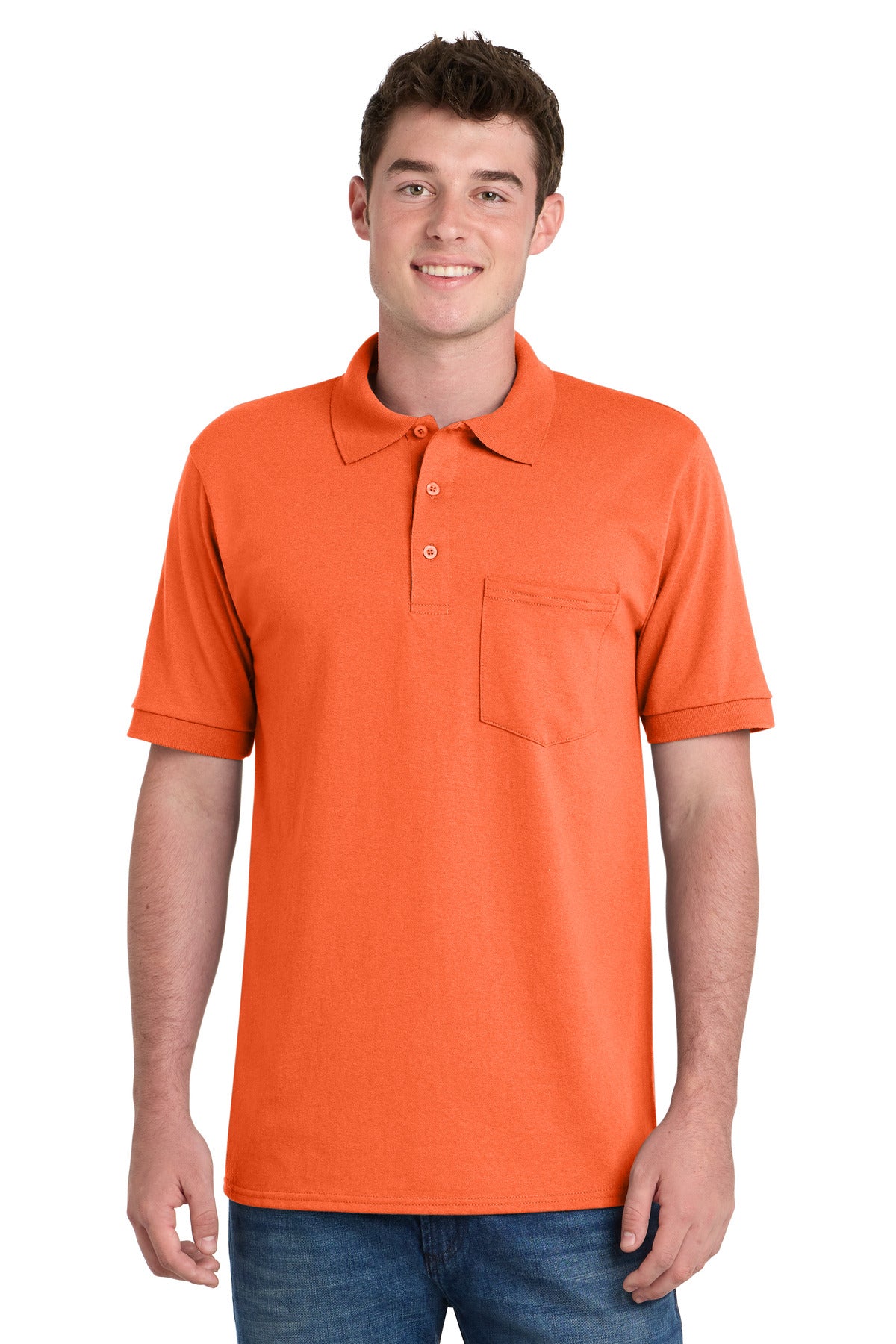Port & Co ™  Core Blend Jersey Knit Pocket Polo. KP55P - Port & Co KP55P