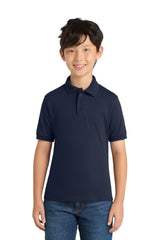Port & Company KP55Y Youth Core Blend Jersey Knit Polo | Port & Co KP55Y