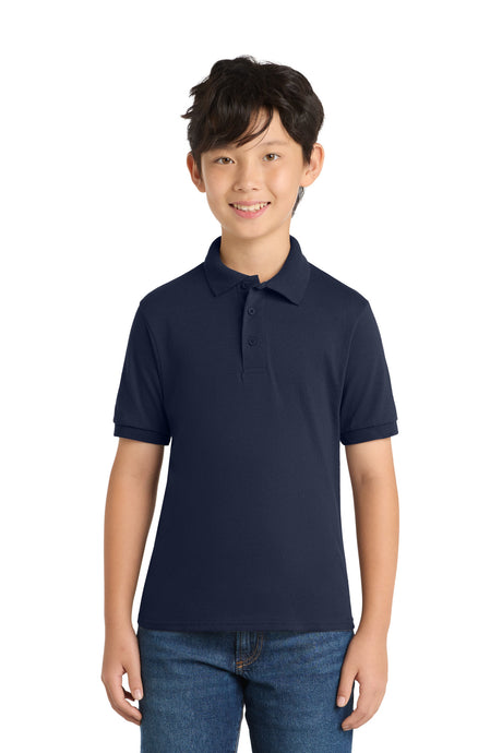 Port & Company KP55Y Youth Core Blend Jersey Knit Polo | Port & Co KP55Y