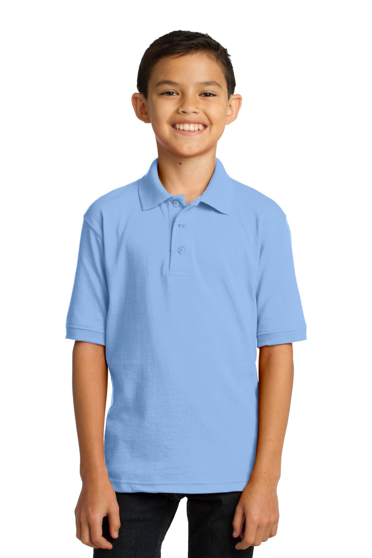 Port & Company ® Youth Core Blend Jersey Knit Polo. KP55Y - Port & Company KP55Y Polos/Knits Port & Company