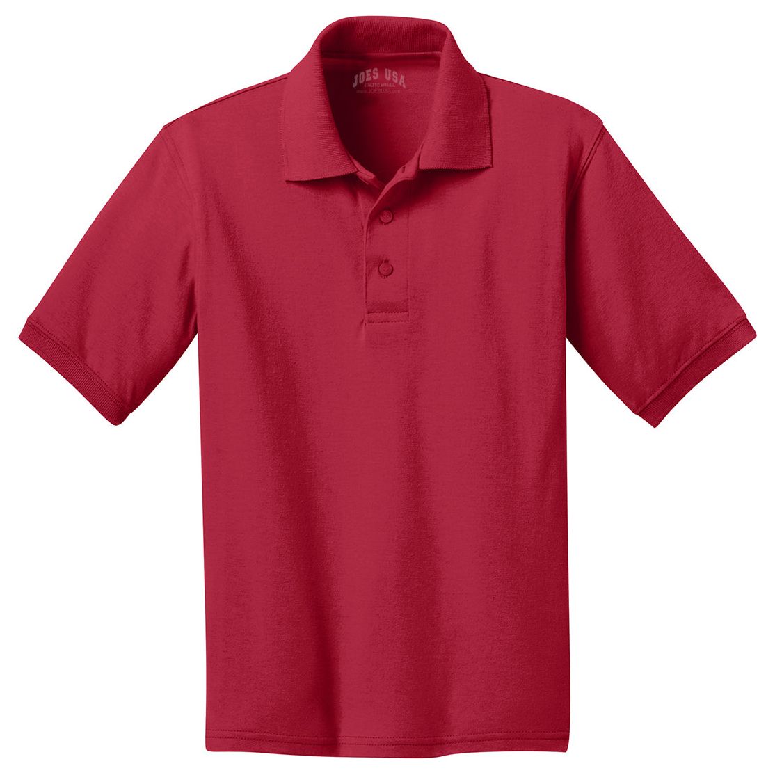 Youth 5.5-Ounce Jersey Knit Polo Polos/Knits Joe's USA Red Youth X-Small