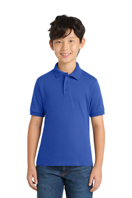 Port & Company KP55Y Youth Core Blend Jersey Knit Polo | Port & Co KP55Y