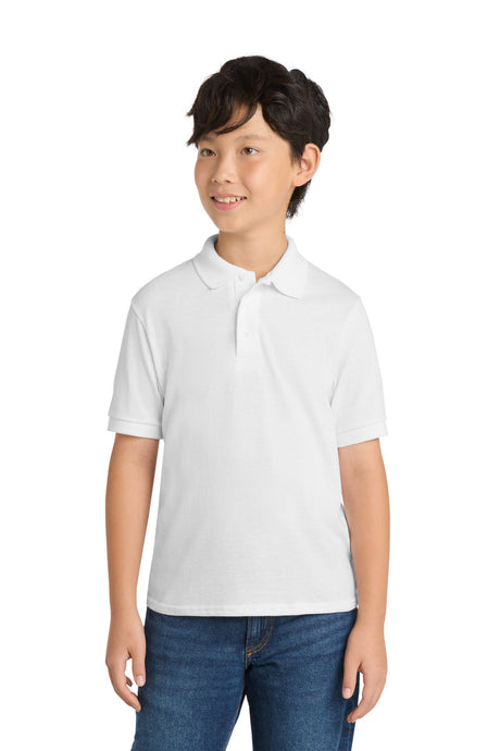 Port & Company KP55Y Youth Core Blend Jersey Knit Polo | Port & Co KP55Y