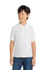 Port & Company KP55Y Youth Core Blend Jersey Knit Polo | Port & Co KP55Y