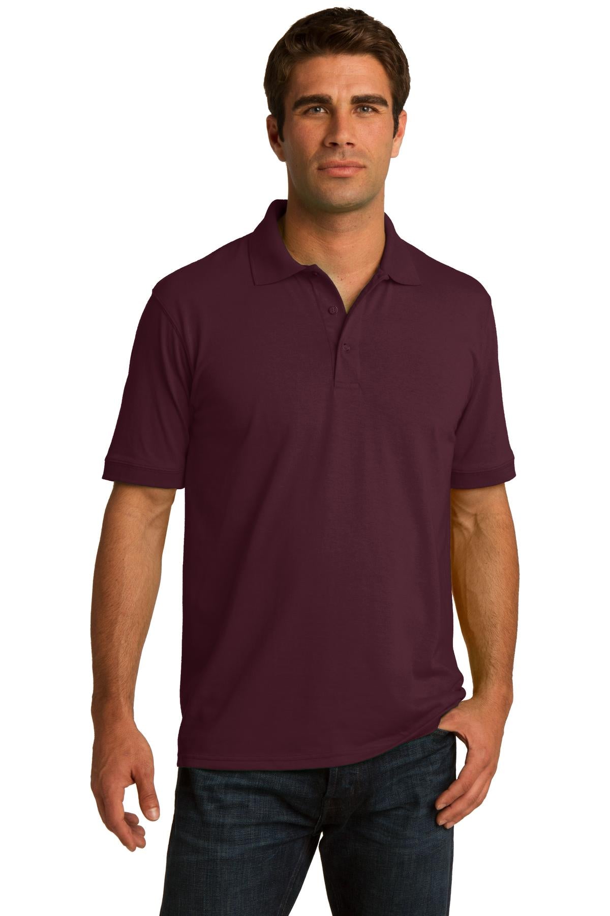 Port & Company ® Core Blend Jersey Knit Polo. KP55 - Athletic Maroon - Port & Company KP55 Polos/Knits Port & Company Athletic Maroon XS