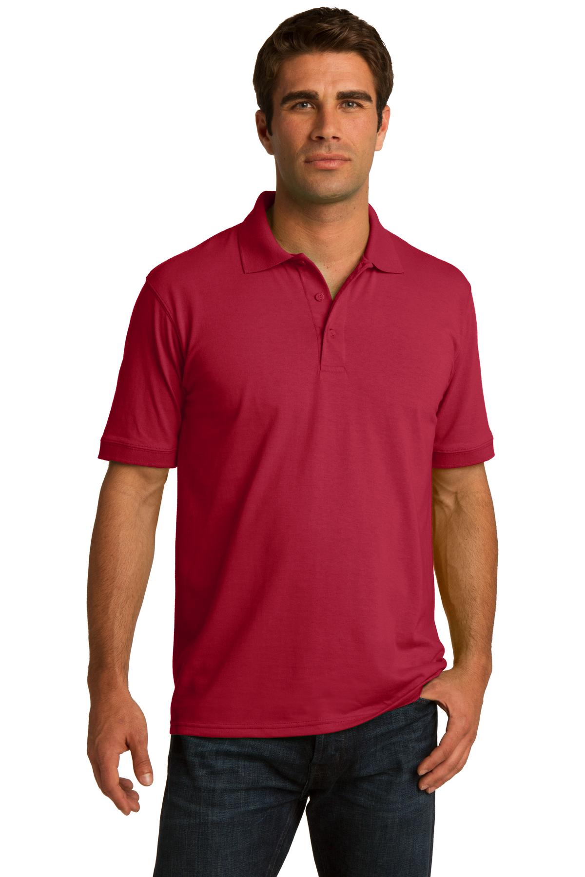 Port & Company ® Core Blend Jersey Knit Polo. KP55 - Red - Port & Company KP55 Polos/Knits Port & Company Red XS