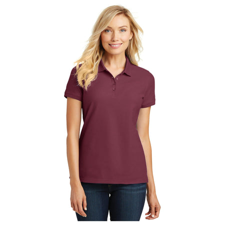 Port Authority ® Women's Core Classic Pique Polo. L100 - Bright Kelly Green - Port Authority L100 Polos/Knits Port Authority