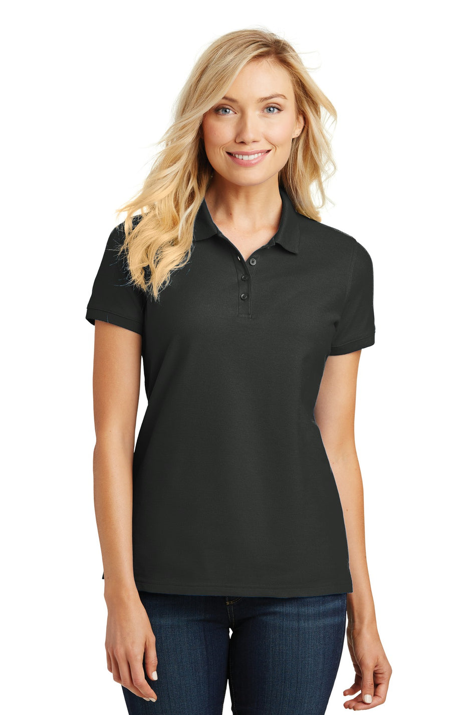 Port Authority ®  Women's Core Classic Pique Polo. L100 - Deep Black - Port Authority L100