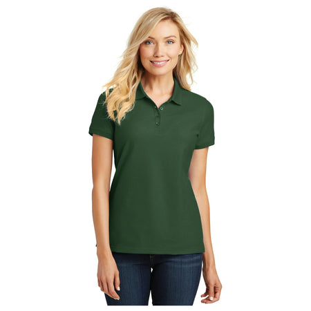 Port Authority ® Women's Core Classic Pique Polo. L100 - Bright Kelly Green - Port Authority L100 Polos/Knits Port Authority