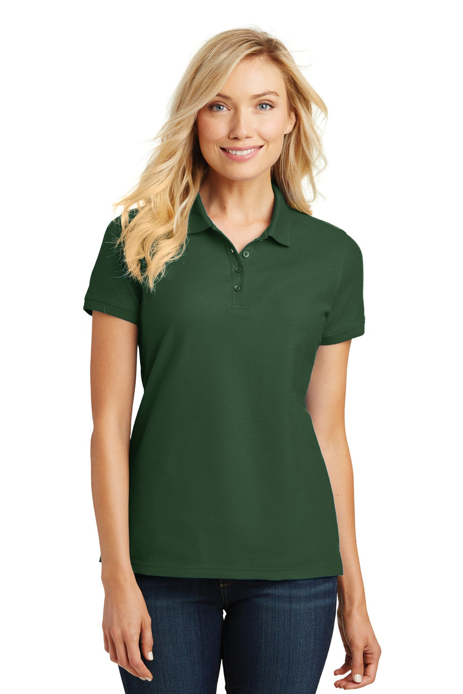 Port Authority ®  Women's Core Classic Pique Polo. L100 - Deep Forest Green - Port Authority L100