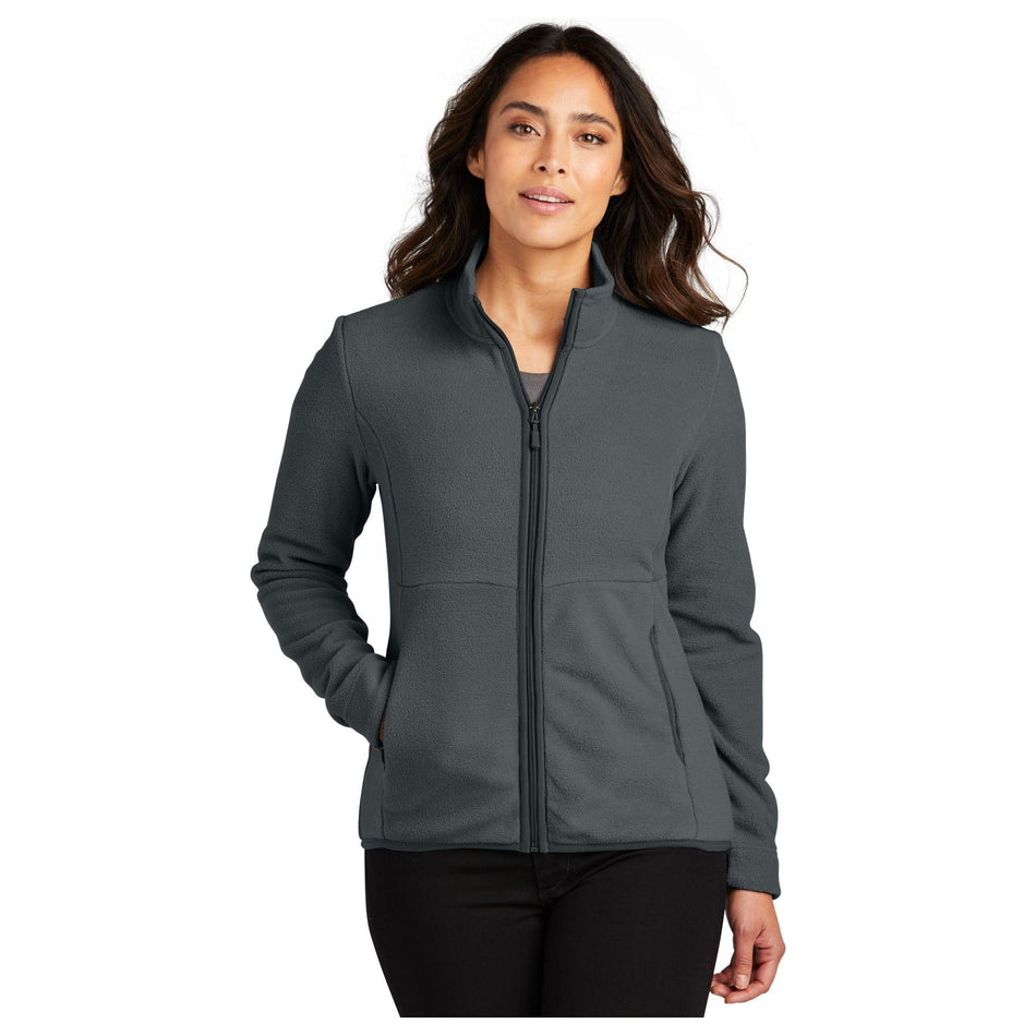 Port Authority ® Women's Connection Fleece Jacket L110 - Port Authority L110 Outerwear Port Authority Charcoal XS