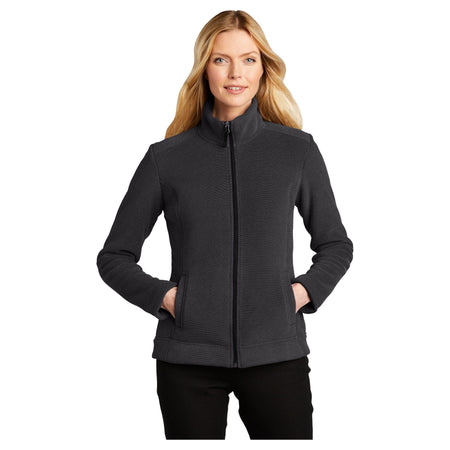 Port Authority ® Women's Ultra Warm Brushed Fleece Jacket. L211 - Port Authority L211 Sweatshirts/Fleece Port Authority Graphite/ Deep Black XS