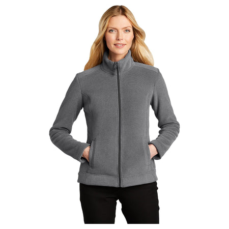 Port Authority ® Women's Ultra Warm Brushed Fleece Jacket. L211 - Port Authority L211 Sweatshirts/Fleece Port Authority Gusty Grey/ Sterling Grey XS