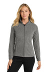 Port Authority L235 Women's Heather Microfleece Full-Zip Jacket | Wholesale