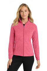 Port Authority L235 Women's Heather Microfleece Full-Zip Jacket | Wholesale