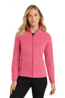 Port Authority L235 Women's Heather Microfleece Full-Zip Jacket | Wholesale