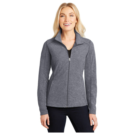 Port Authority ® Women's Heather Microfleece Full-Zip Jacket. L235 - Port Authority L235 Outerwear Port Authority True Navy Heather XS