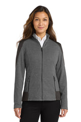 Port Authority  ®  Women's Grid Fleece Jacket. L239 - Port Authority L239
