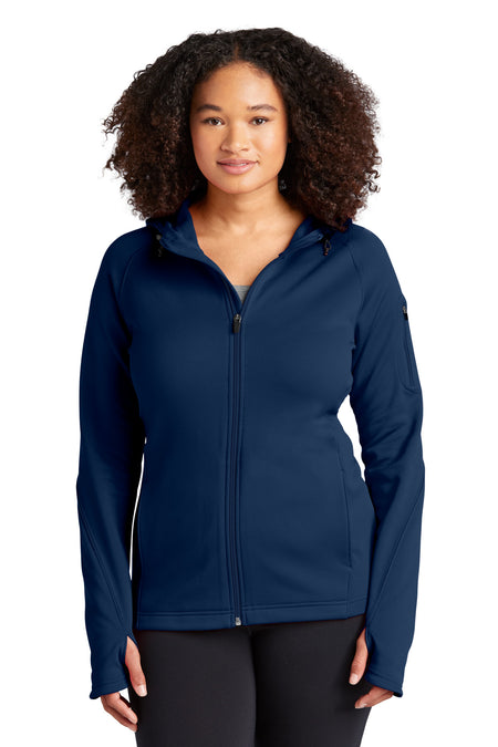 Sport-Tek ® Women's Tech Fleece Full-Zip Hooded Jacket. L248 - Sport-Tek L248 Activewear Sport-Tek True Navy XS