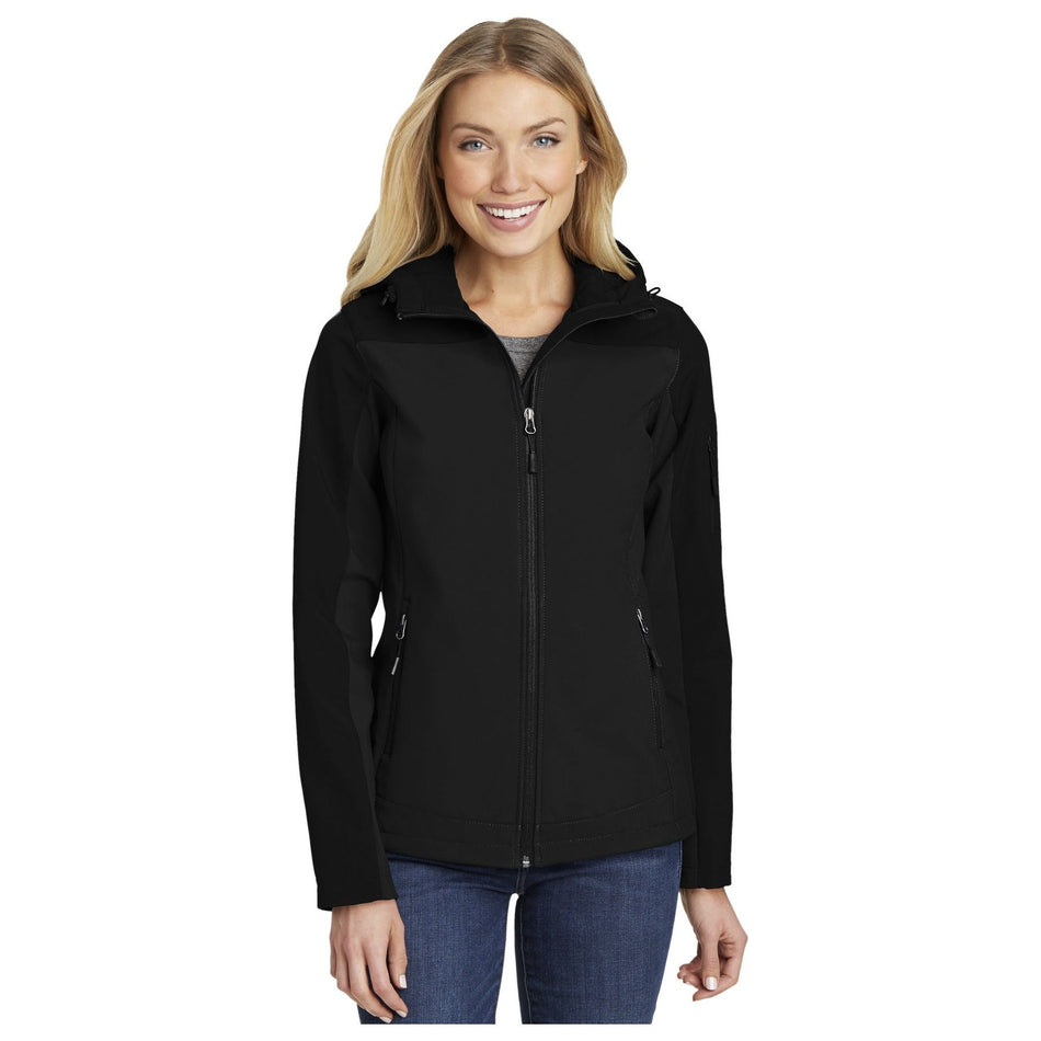 Port Authority ®  Women's Hooded Core Soft Shell Jacket. L335 - Port Authority L335