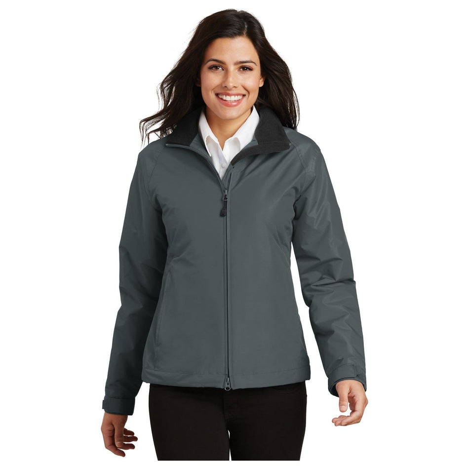 Port Authority ® Women's Challenger™ Jacket. L354 - Port Authority L354 Outerwear Port Authority Steel Grey/ True Black XS