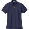 Ladies Pique Knit Polo Joe's USA Navy X-Small