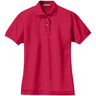 Ladies Pique Knit Polo Joe's USA Red X-Small