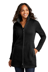Port Authority L425 Women's Arc Sweater Fleece Long Jacket | Wholesale