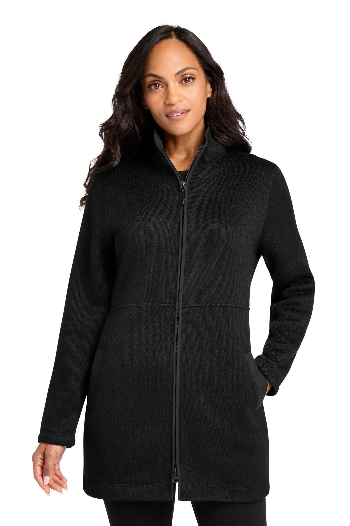 Port Authority L425 Women's Arc Sweater Fleece Long Jacket