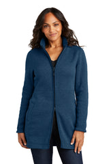 Port Authority L425 Women's Arc Sweater Fleece Long Jacket