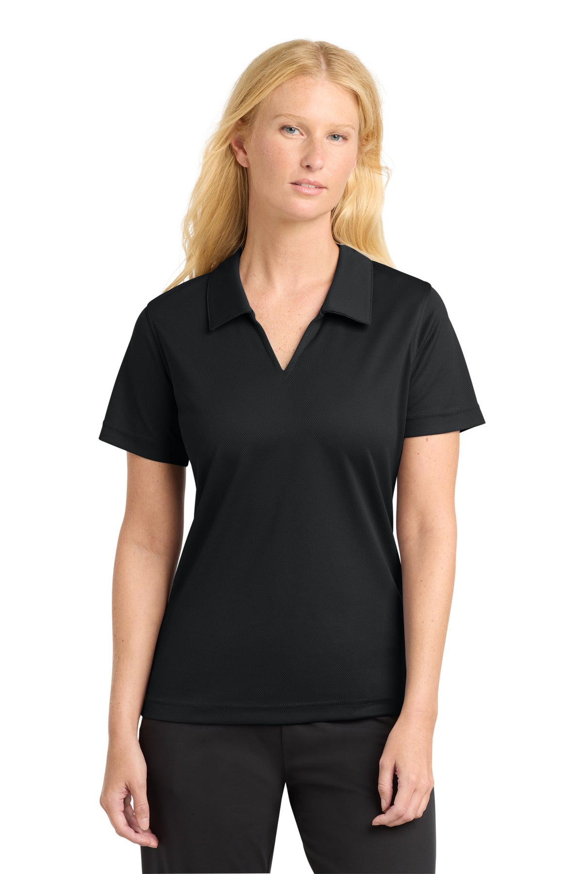 Sport-Tek ®  Women's Dri-Mesh ®  V-Neck Polo.  L469 - Sport-Tek L469