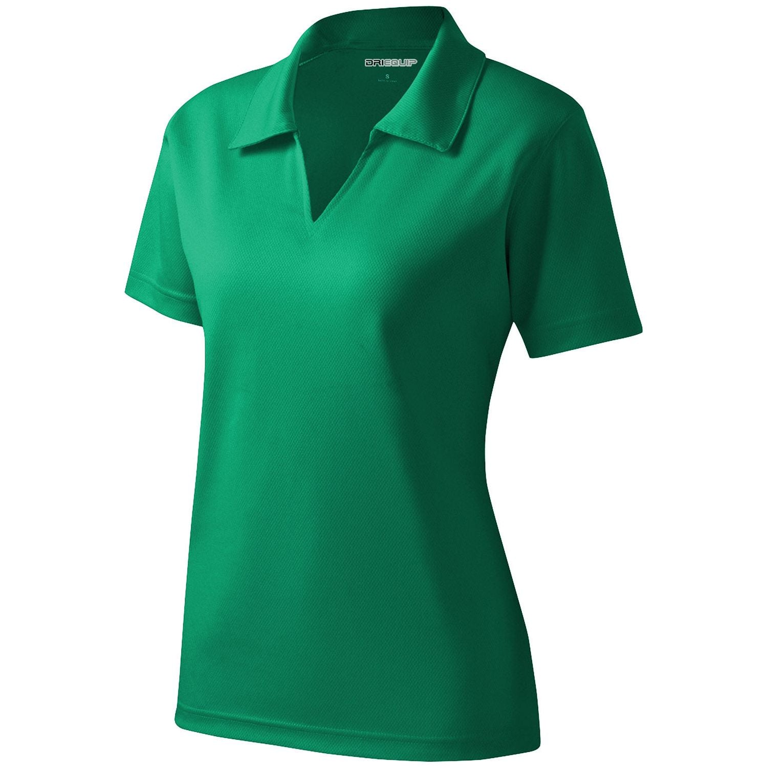 Ladies Dri-Mesh V-Neck Polo Polos/Knits DRI-EQUIP Kelly Green X-Small