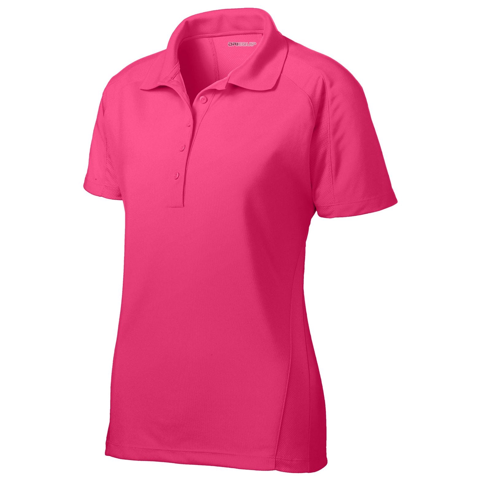 Ladies Dri-Mesh Pro Polo Polos/Knits DRI-EQUIP Pink Raspberry X-Small