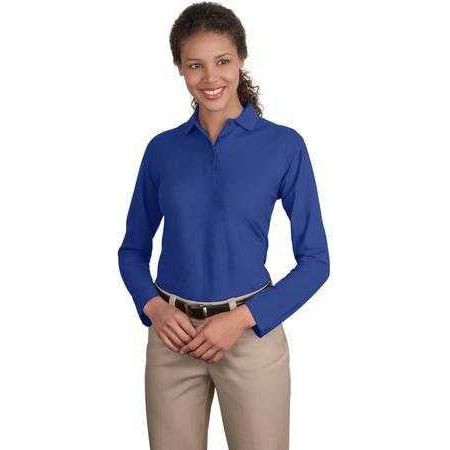 Ladies Long Sleeve Silk Touch Polo Joe's USA Polos and Knits