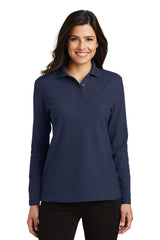 Port Authority ®  Women's Silk Touch™ Long Sleeve Polo.  L500LS - Port Authority L500LS