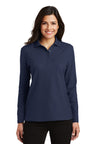 Port Authority L500LS Women's Silk Touch Long Sleeve Polo Wholesale Blank