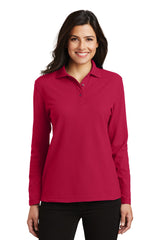 Port Authority ®  Women's Silk Touch™ Long Sleeve Polo.  L500LS - Port Authority L500LS