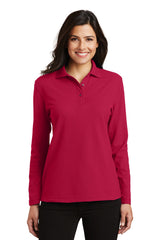 Port Authority L500LS Women's Silk Touch Long Sleeve Polo Wholesale Blank