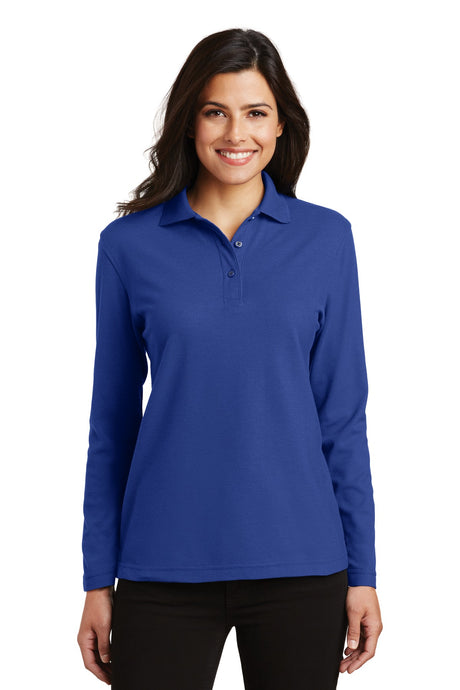 Port Authority L500LS Women's Silk Touch Long Sleeve Polo Wholesale Blank