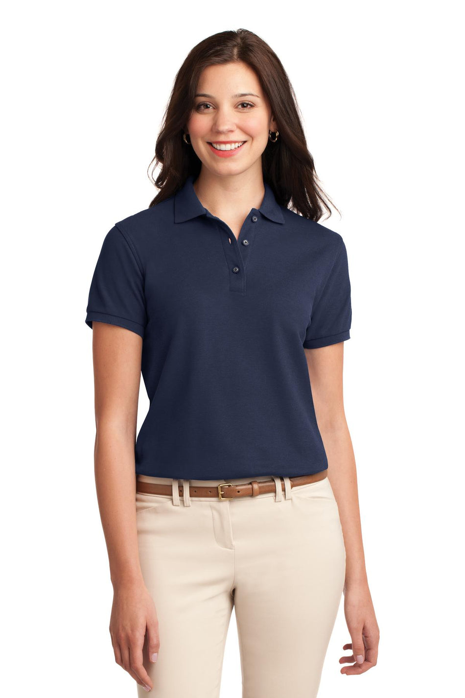 Port Authority ®  Women's Silk Touch™ Polo.  L500 - Navy - Port Authority L500