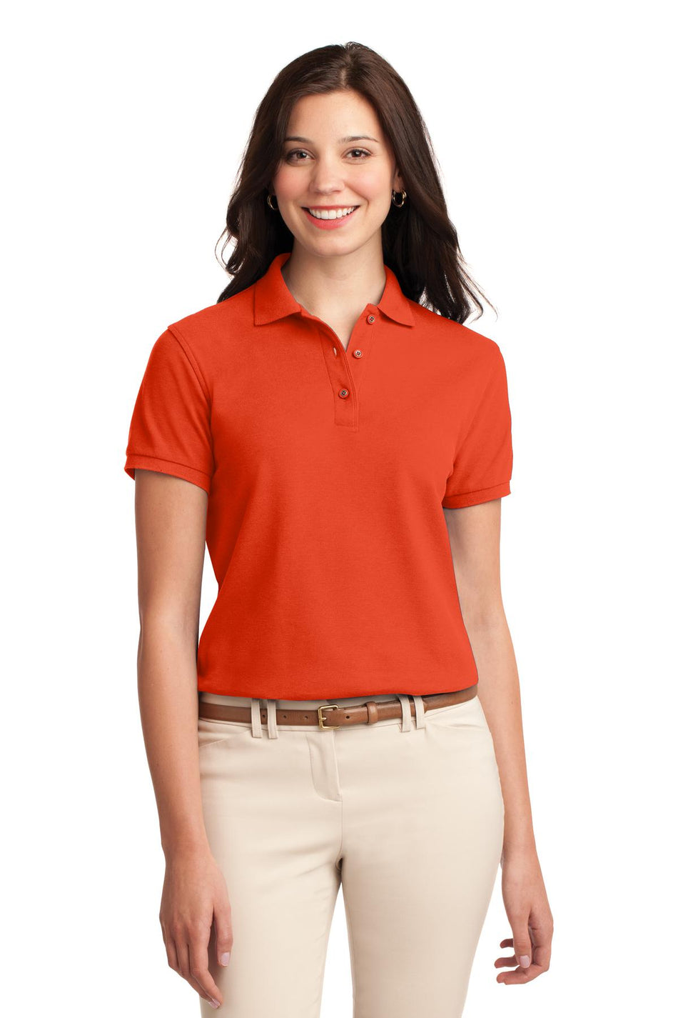 Port Authority ®  Women's Silk Touch™ Polo.  L500 - Orange - Port Authority L500