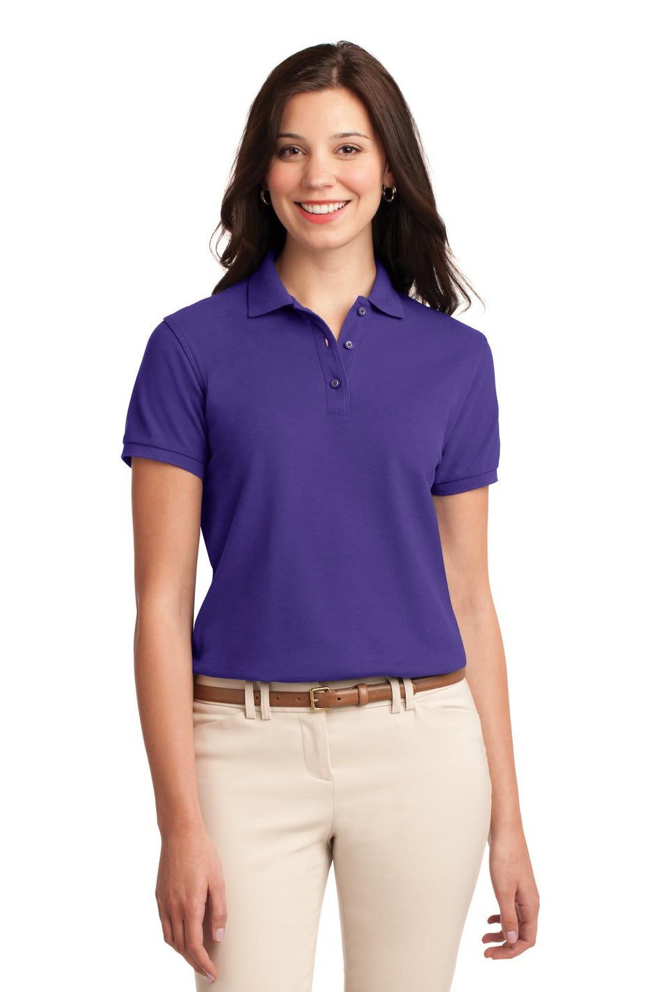 Port Authority ®  Women's Silk Touch™ Polo.  L500 - Purple - Port Authority L500