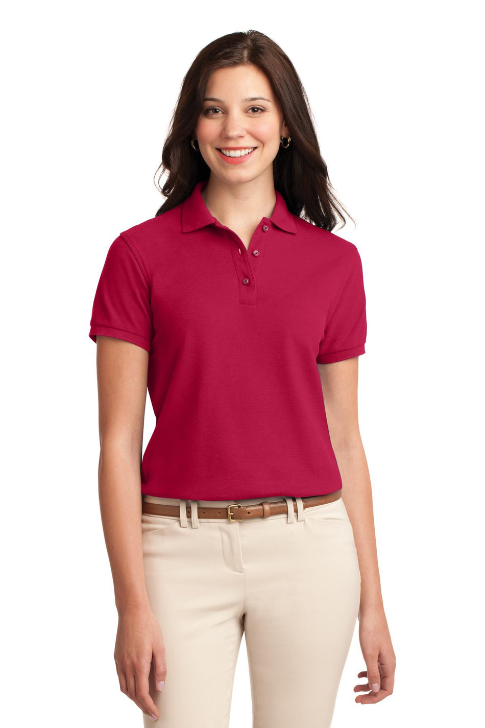 Port Authority ®  Women's Silk Touch™ Polo.  L500 - Red - Port Authority L500